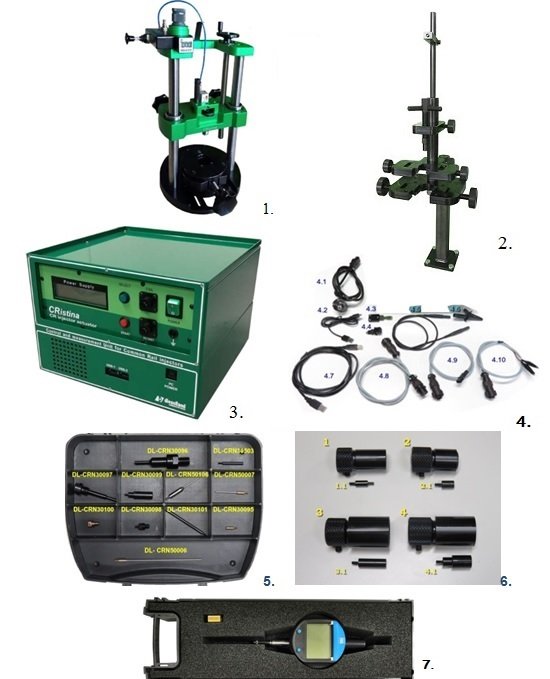 Стенд регулировки. DL- CR Tool Kit-22 комплект инструмента для ремонта форсунок common-Rail. Штатив для форсунок common Rail. Штатив St 02 для ремонта форсунок. Комплекс для ремонта форсунок common Rail Cristina-Special.